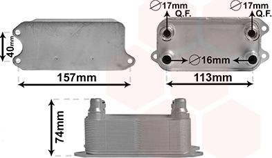 Van Wezel 30013702 - Маслен радиатор, автоматична трансмисия vvparts.bg