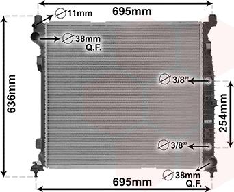 Van Wezel 30012704 - Радиатор, охлаждане на двигателя vvparts.bg