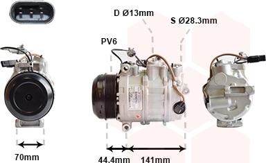 Van Wezel 3001K713 - Компресор, климатизация vvparts.bg