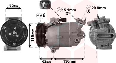 Van Wezel 3300K390 - Компресор, климатизация vvparts.bg