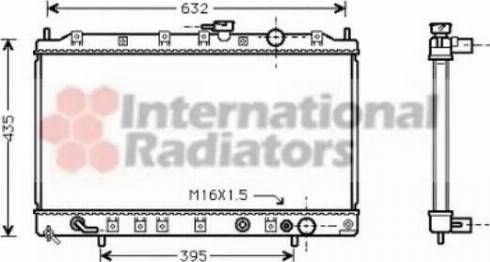 Van Wezel 32002081 - Радиатор, охлаждане на двигателя vvparts.bg