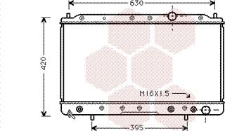 Van Wezel 32002083 - Радиатор, охлаждане на двигателя vvparts.bg