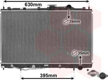 Van Wezel 32002087 - Радиатор, охлаждане на двигателя vvparts.bg