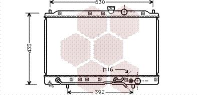 Van Wezel 32002078 - Радиатор, охлаждане на двигателя vvparts.bg