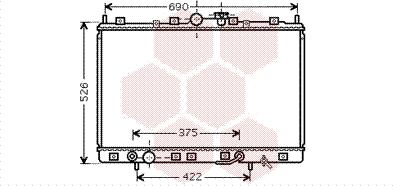 Van Wezel 32002190 - Радиатор, охлаждане на двигателя vvparts.bg