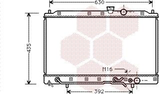 Van Wezel 32002148 - Радиатор, охлаждане на двигателя vvparts.bg