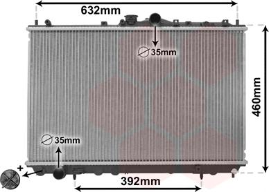 Van Wezel 32002142 - Радиатор, охлаждане на двигателя vvparts.bg