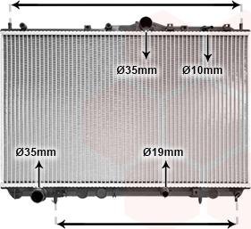 Van Wezel 32002116 - Радиатор, охлаждане на двигателя vvparts.bg