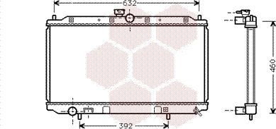 Van Wezel 32002111 - Радиатор, охлаждане на двигателя vvparts.bg