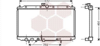 Van Wezel 32002112 - Радиатор, охлаждане на двигателя vvparts.bg