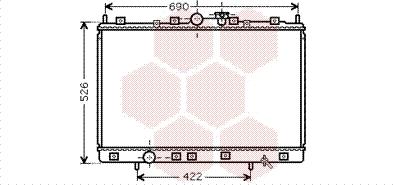 Van Wezel 32002189 - Радиатор, охлаждане на двигателя vvparts.bg