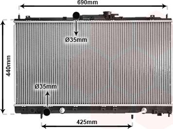 Van Wezel 32002123 - Радиатор, охлаждане на двигателя vvparts.bg