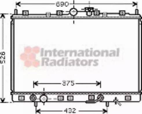 Van Wezel 32002171 - Радиатор, охлаждане на двигателя vvparts.bg