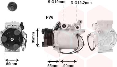 Van Wezel 3200K242 - Компресор, климатизация vvparts.bg