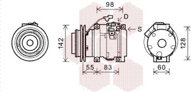 Van Wezel 3200K219 - Компресор, климатизация vvparts.bg