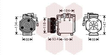 Van Wezel 3200K212 - Компресор, климатизация vvparts.bg