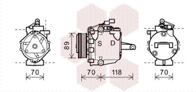 Van Wezel 3200K224 - Компресор, климатизация vvparts.bg