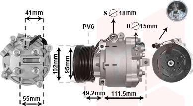 Van Wezel 3201K701 - Компресор, климатизация vvparts.bg