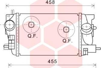 Van Wezel 37004593 - Интеркулер (охладител за въздуха на турбината) vvparts.bg