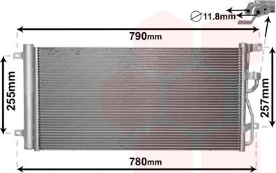 Van Wezel 37005612 - Кондензатор, климатизация vvparts.bg