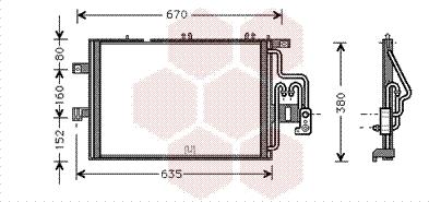 Van Wezel 37005309 - Кондензатор, климатизация vvparts.bg