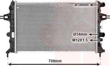 Van Wezel 37002444 - Радиатор, охлаждане на двигателя vvparts.bg