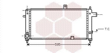 Van Wezel 37002054 - Радиатор, охлаждане на двигателя vvparts.bg