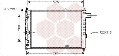 Van Wezel 37002051 - Радиатор, охлаждане на двигателя vvparts.bg