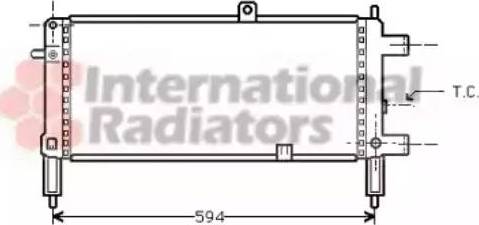 Van Wezel 37002053 - Радиатор, охлаждане на двигателя vvparts.bg