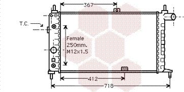 Van Wezel 37002065 - Радиатор, охлаждане на двигателя vvparts.bg