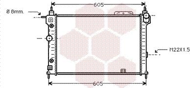 Van Wezel 37002029 - Радиатор, охлаждане на двигателя vvparts.bg