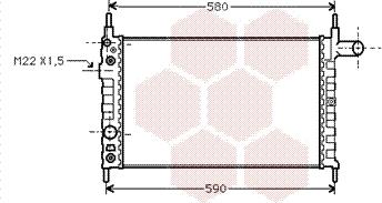 Van Wezel 37002163 - Радиатор, охлаждане на двигателя vvparts.bg