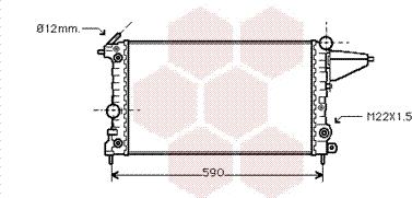 Van Wezel 37002117 - Радиатор, охлаждане на двигателя vvparts.bg