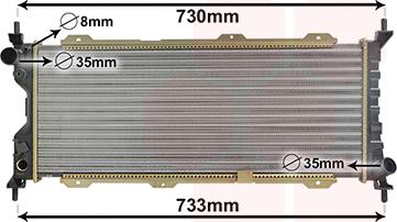 Van Wezel 37002185 - Радиатор, охлаждане на двигателя vvparts.bg