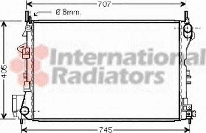 Van Wezel 37002339 - Радиатор, охлаждане на двигателя vvparts.bg