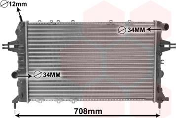 Van Wezel 37002293 - Радиатор, охлаждане на двигателя vvparts.bg