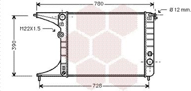 Van Wezel 37002245 - Радиатор, охлаждане на двигателя vvparts.bg