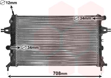 Van Wezel 37002254 - Радиатор, охлаждане на двигателя vvparts.bg