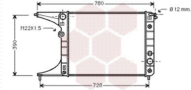 Van Wezel 37002201 - Радиатор, охлаждане на двигателя vvparts.bg