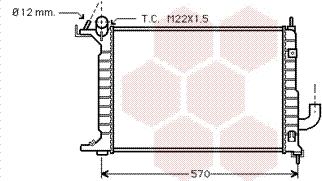 Van Wezel 37002218 - Радиатор, охлаждане на двигателя vvparts.bg