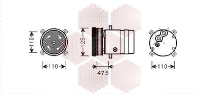 Van Wezel 3700K493 - Компресор, климатизация vvparts.bg