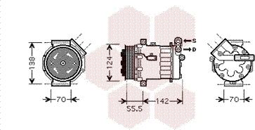 Van Wezel 3700K447 - Компресор, климатизация vvparts.bg