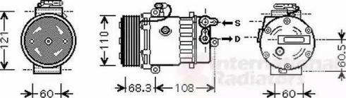 Van Wezel 3700K464 - Компресор, климатизация vvparts.bg