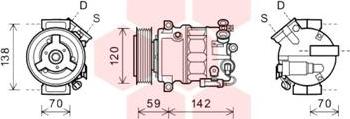 Van Wezel 3700K578 - Компресор, климатизация vvparts.bg