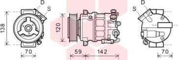 Van Wezel 3700K577 - Компресор, климатизация vvparts.bg