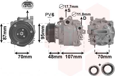 Van Wezel 3700K659 - Компресор, климатизация vvparts.bg