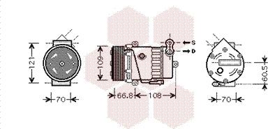 Van Wezel 3700K389 - Компресор, климатизация vvparts.bg