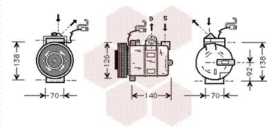 Van Wezel 3700K327 - Компресор, климатизация vvparts.bg