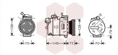 Van Wezel 3700K376 - Компресор, климатизация vvparts.bg