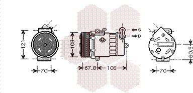 Van Wezel 3700K377 - Компресор, климатизация vvparts.bg